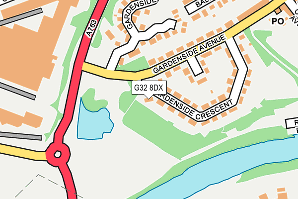 G32 8DX map - OS OpenMap – Local (Ordnance Survey)