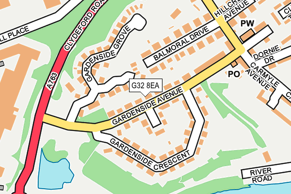 G32 8EA map - OS OpenMap – Local (Ordnance Survey)