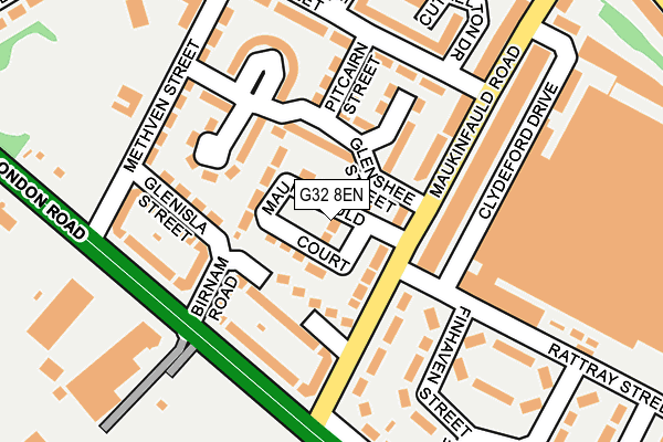 G32 8EN map - OS OpenMap – Local (Ordnance Survey)