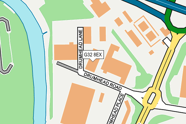 G32 8EX map - OS OpenMap – Local (Ordnance Survey)