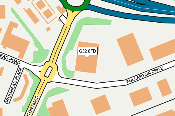 G32 8FD map - OS OpenMap – Local (Ordnance Survey)