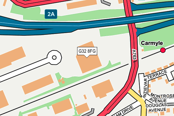 G32 8FG map - OS OpenMap – Local (Ordnance Survey)