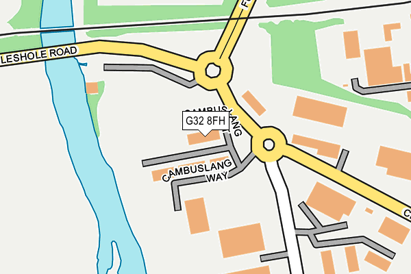G32 8FH map - OS OpenMap – Local (Ordnance Survey)