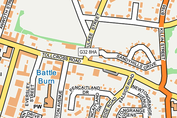 G32 8HA map - OS OpenMap – Local (Ordnance Survey)
