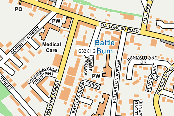 G32 8HG map - OS OpenMap – Local (Ordnance Survey)