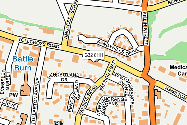 G32 8HH map - OS OpenMap – Local (Ordnance Survey)