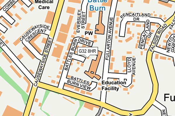 G32 8HR map - OS OpenMap – Local (Ordnance Survey)