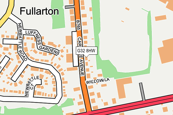 G32 8HW map - OS OpenMap – Local (Ordnance Survey)