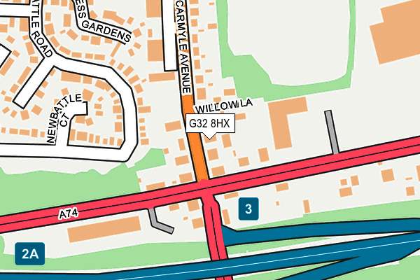 G32 8HX map - OS OpenMap – Local (Ordnance Survey)