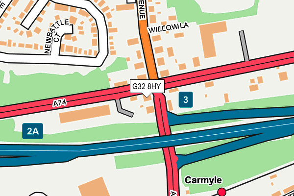 G32 8HY map - OS OpenMap – Local (Ordnance Survey)