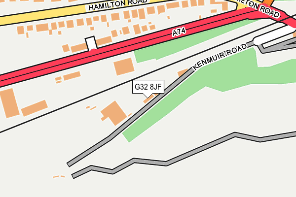 G32 8JF map - OS OpenMap – Local (Ordnance Survey)
