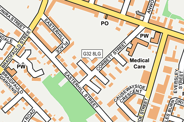 G32 8LG map - OS OpenMap – Local (Ordnance Survey)