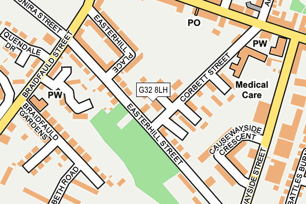 G32 8LH map - OS OpenMap – Local (Ordnance Survey)