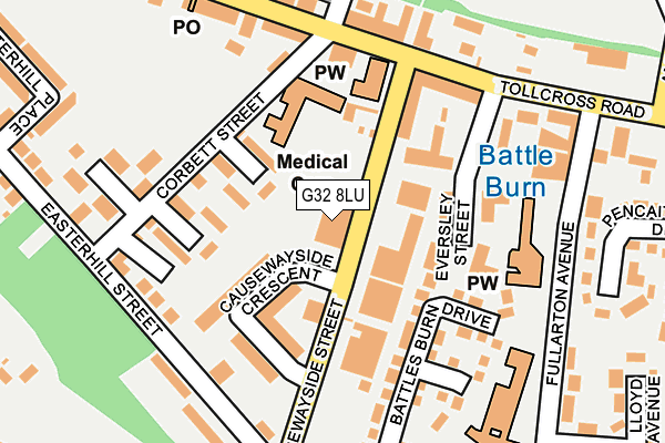 G32 8LU map - OS OpenMap – Local (Ordnance Survey)