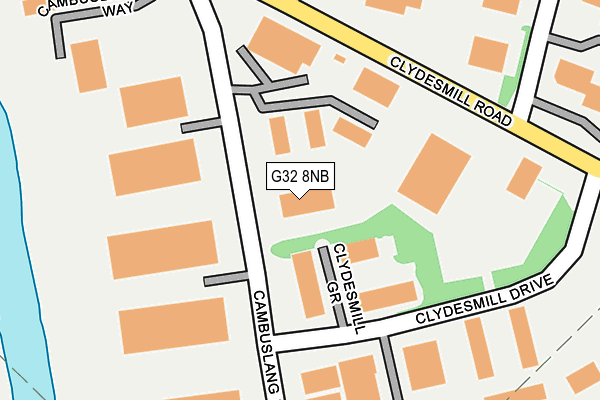 G32 8NB map - OS OpenMap – Local (Ordnance Survey)