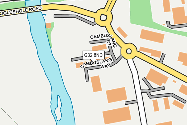 G32 8ND map - OS OpenMap – Local (Ordnance Survey)