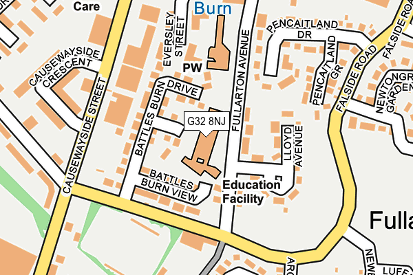 G32 8NJ map - OS OpenMap – Local (Ordnance Survey)