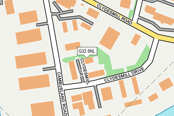 G32 8NL map - OS OpenMap – Local (Ordnance Survey)