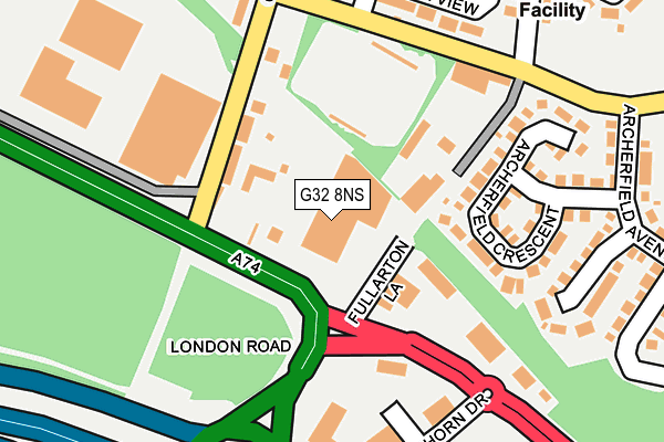 G32 8NS map - OS OpenMap – Local (Ordnance Survey)