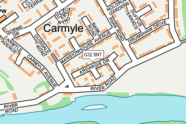 G32 8NT map - OS OpenMap – Local (Ordnance Survey)