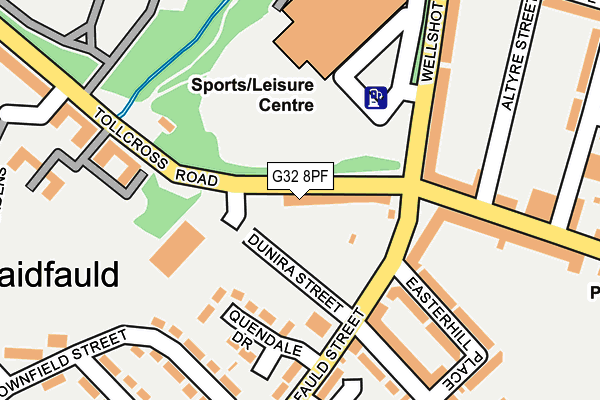 G32 8PF map - OS OpenMap – Local (Ordnance Survey)