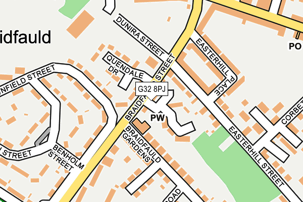 G32 8PJ map - OS OpenMap – Local (Ordnance Survey)