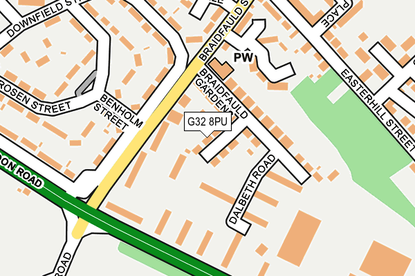 G32 8PU map - OS OpenMap – Local (Ordnance Survey)