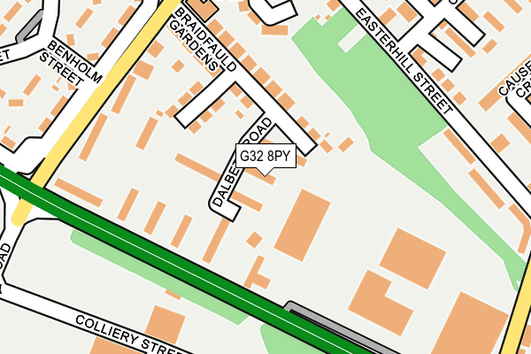 G32 8PY map - OS OpenMap – Local (Ordnance Survey)