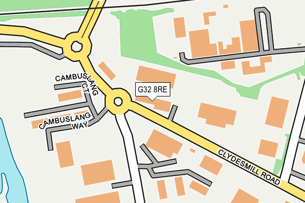 G32 8RE map - OS OpenMap – Local (Ordnance Survey)