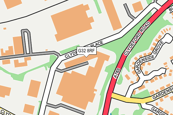 G32 8RF map - OS OpenMap – Local (Ordnance Survey)