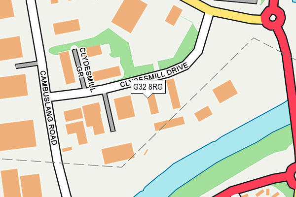 G32 8RG map - OS OpenMap – Local (Ordnance Survey)