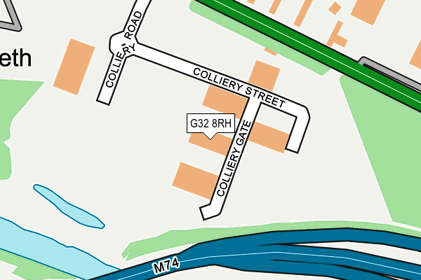 G32 8RH map - OS OpenMap – Local (Ordnance Survey)