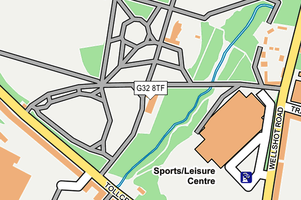 G32 8TF map - OS OpenMap – Local (Ordnance Survey)