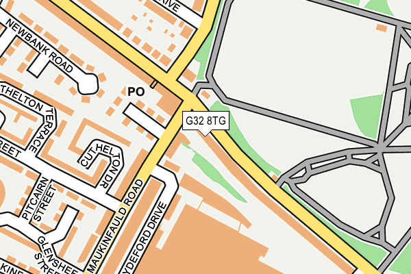 G32 8TG map - OS OpenMap – Local (Ordnance Survey)