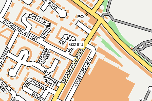 G32 8TJ map - OS OpenMap – Local (Ordnance Survey)