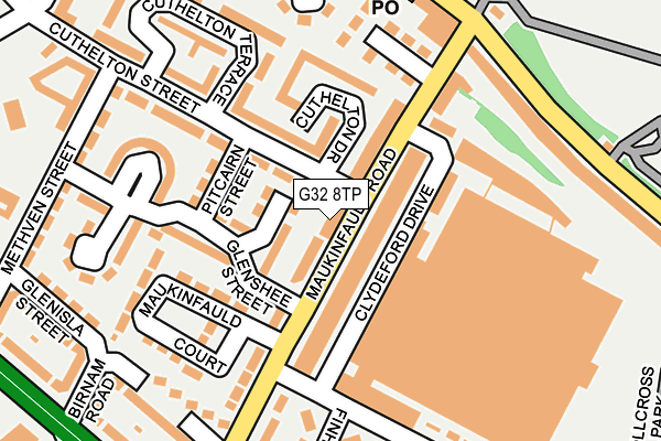 G32 8TP map - OS OpenMap – Local (Ordnance Survey)