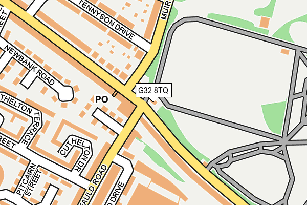 G32 8TQ map - OS OpenMap – Local (Ordnance Survey)