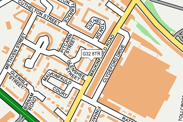 G32 8TR map - OS OpenMap – Local (Ordnance Survey)
