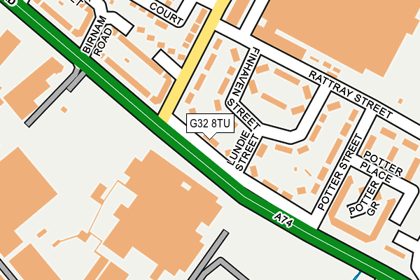 G32 8TU map - OS OpenMap – Local (Ordnance Survey)