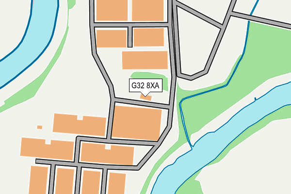 G32 8XA map - OS OpenMap – Local (Ordnance Survey)