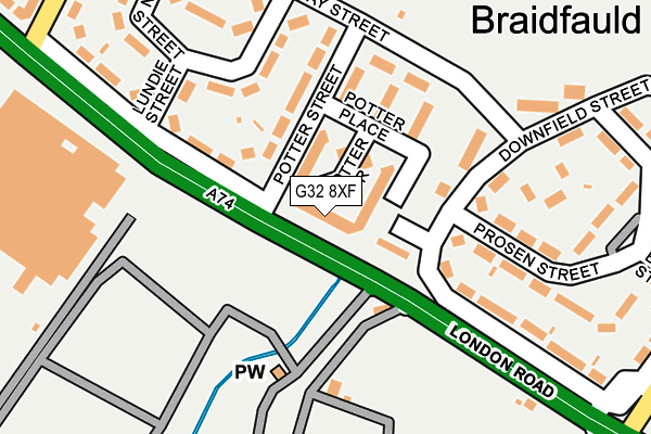 G32 8XF map - OS OpenMap – Local (Ordnance Survey)