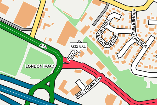 G32 8XL map - OS OpenMap – Local (Ordnance Survey)