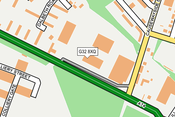 G32 8XQ map - OS OpenMap – Local (Ordnance Survey)