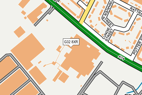 G32 8XR map - OS OpenMap – Local (Ordnance Survey)