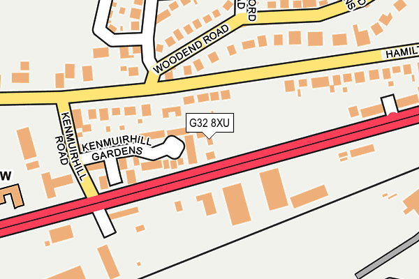 G32 8XU map - OS OpenMap – Local (Ordnance Survey)