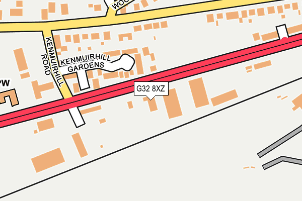 G32 8XZ map - OS OpenMap – Local (Ordnance Survey)
