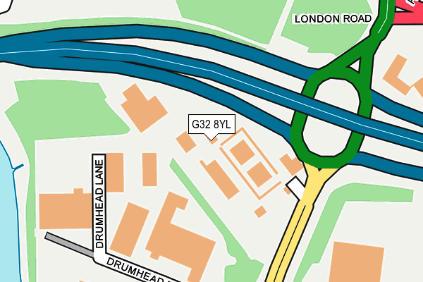 G32 8YL map - OS OpenMap – Local (Ordnance Survey)