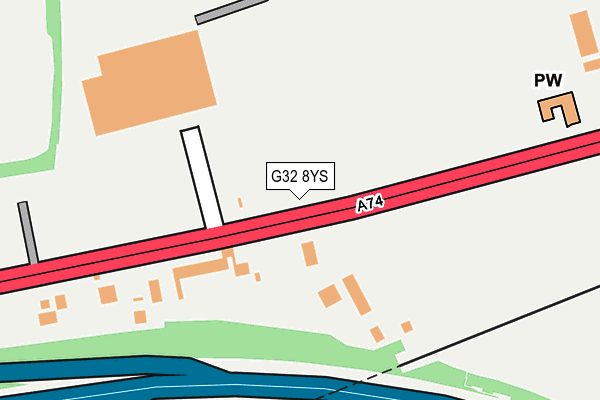 G32 8YS map - OS OpenMap – Local (Ordnance Survey)