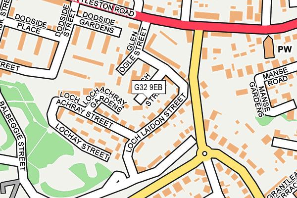 G32 9EB map - OS OpenMap – Local (Ordnance Survey)
