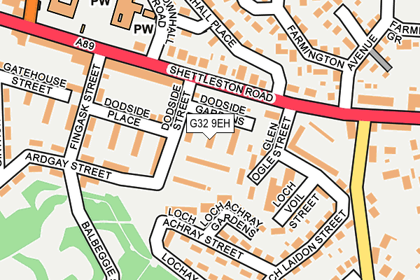 G32 9EH map - OS OpenMap – Local (Ordnance Survey)